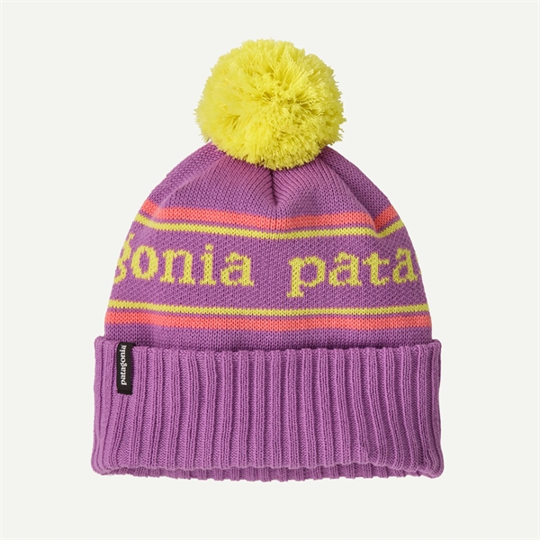 Patagonia Kids Powder Town Beanie - Park Stripe: Brisk Purple